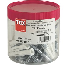 TOX Hakendübel TRI Form 22 im transparenten Behälter