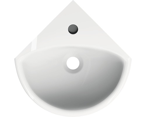 Eckhandwaschbecken Ceravid Saldo viertelkreis 35x41,2 cm weiß-0