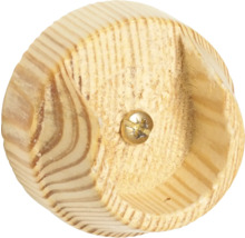 Halterung aus Holz mit Schraube
