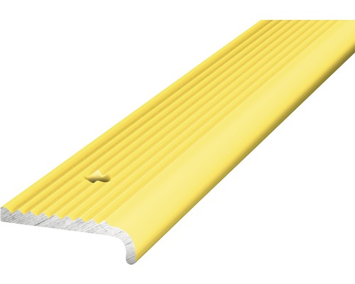Prinz Treppenkantenprofil Alu gold gelocht 23 x 1000 mm Gelbes Treppenkantenprofil aus Metall
