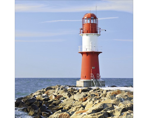 Glasbild Lighthouse I 20x20 cm GLA692
