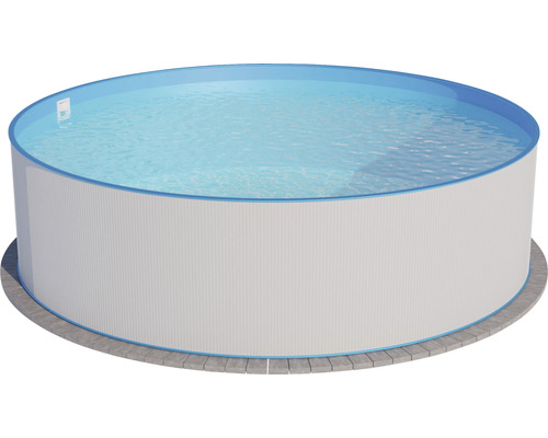 Aufstellpool Stahlwandpool Planet Pool rund Ø 400x120 cm ohne Zubehör weiß