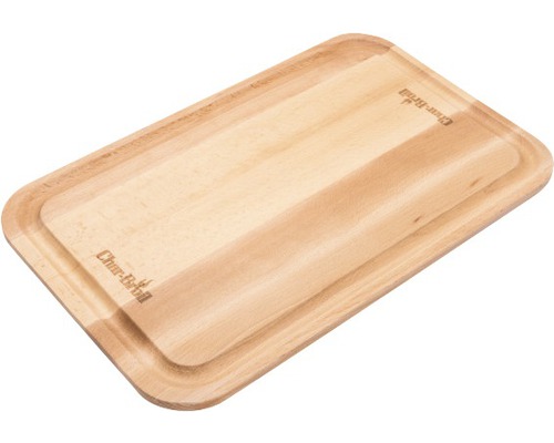 Holzschneidebrett mit Char-Broil Logo