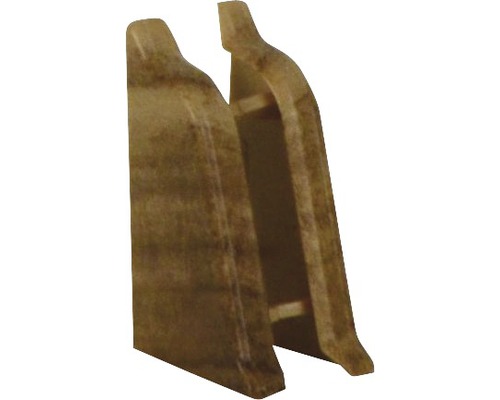 Endstücke PICCANTE für Wandabschlussprofil 37 walnuss block 39/25 (re & li) Holz-Bockleiter für Innenräume