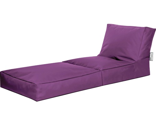 Lila farbene Sitzsack Liege