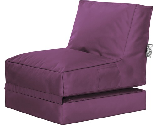 Sitzkissen Sitting Point Sessel Twist Scuba aubergine 90x70x80 cm (180x70x60 cm) Sitzsack Sessel mit Rückenlehne