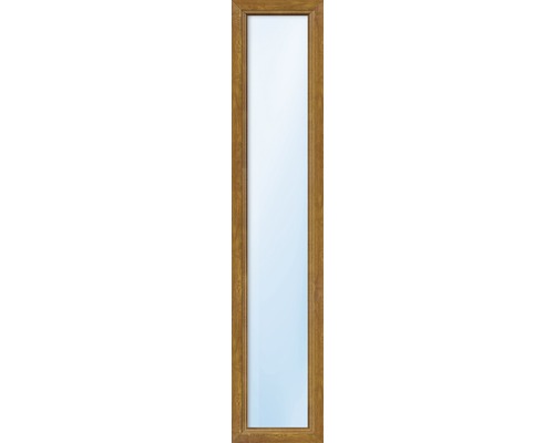 Kunststofffenster Festelement ARON Basic weiß/golden oak 400x1300 mm (nicht öffenbar)-0