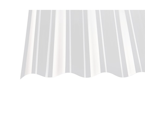 PVC Wellplatte Sinus 130/30 klar 2000 mm x 1000 mm x 1,1 mm Profilplatte aus Kunststoff