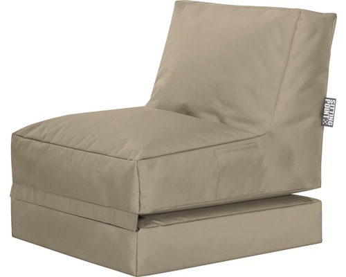 Sitzkissen Sitting Point Sessel Twist Scuba khaki 90x70x80 cm (180x70x60 cm) Sitzsack-Sessel mit Rückenlehne