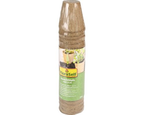 Anzuchttöpfe FloraSelf Ø 6 cm, 24 Stk Anzuchttöpfe FloraSelf Ø 6 cm, 24 Stk