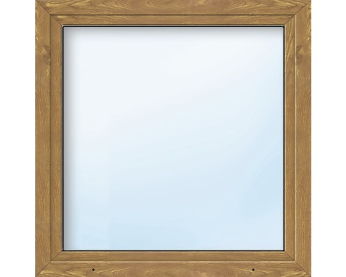 Kunststofffenster ARON Basic weiß/golden oak 550x500 mm DIN Links