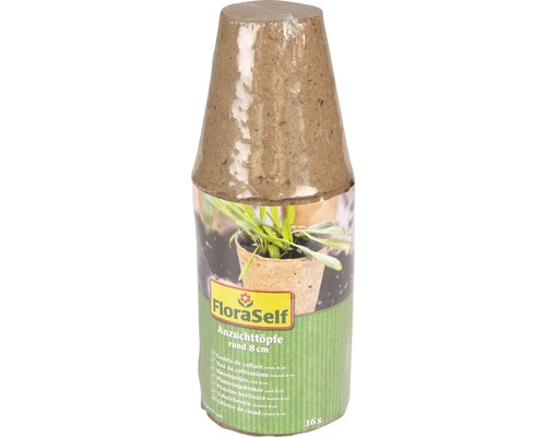 Anzuchttöpfe FloraSelf Ø 8 cm, 16 Stk Anzuchttöpfe FloraSelf Ø 8 cm, 16 Stk
