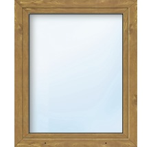 Kunststofffenster ARON Basic weiß/golden oak 850x1600 mm DIN Links-thumb-0