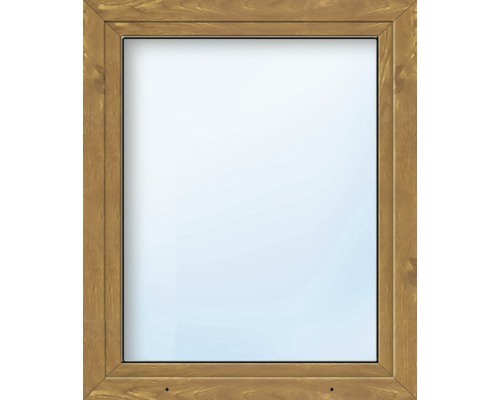 Kunststofffenster ARON Basic weiß/golden oak 1050x1450 mm DIN Links