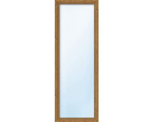 Kunststofffenster ARON Basic weiß/golden oak 500x1550 mm DIN Links