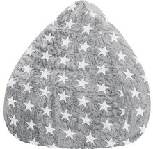 Sitzkissen Sitting Point Sitzsack Beanbag Fluffy Stars XL grau 70x110 cm