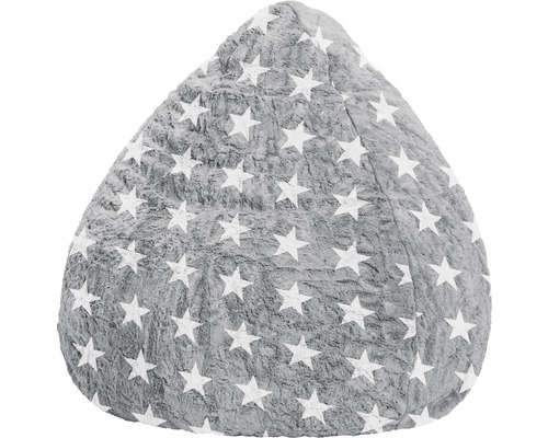 Sitzkissen Sitting Point Sitzsack Beanbag Fluffy Stars L grau 70x90 cm