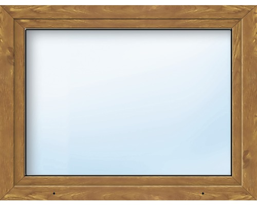 Kunststofffenster ARON Basic weiß/golden oak 800x600 mm DIN Links