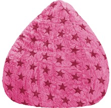 Sitzkissen Sitting Point Sitzsack Beanbag Fluffy Stars XL pink 70x110 cm