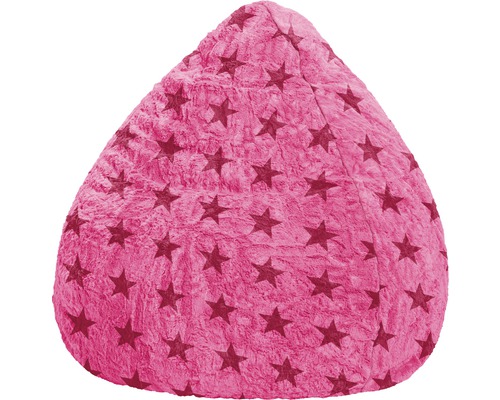 Sitzkissen Sitting Point Sitzsack Beanbag Fluffy Stars L pink 70x90 cm