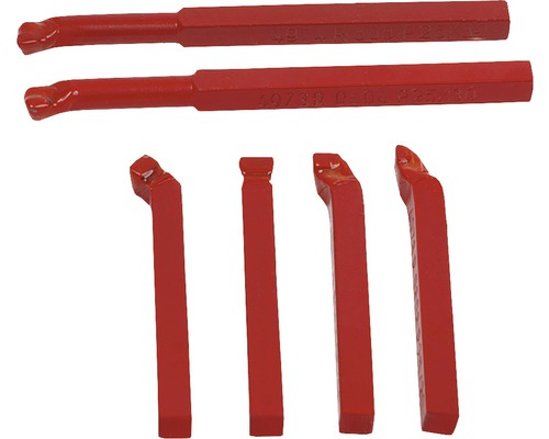 Drehstahl Set mit verschiedenen Schneidengeometrien für Drehmaschinen