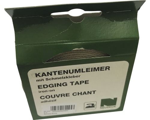 Kantenanleimer mit Schmelzkleber im Karton