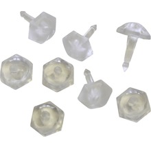 Faltenstecker transparent 50 Stk.