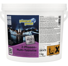 Planet Pool 2-Phasen Multi-Tabletten zur Poolreinigung, 3 Kilogramm