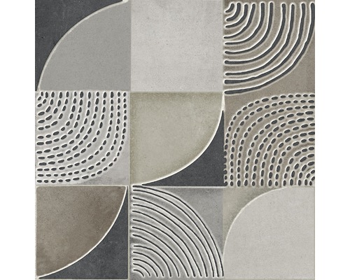 Feinsteinzeug Dekorfliese Gare du Nord Cortina Infinity 60,0 x 60,0 cm beige matt rektifiziert