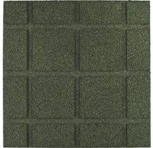 Quadratische Gummifliese mit Steindesign für Bodenbeläge