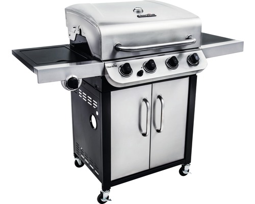 Grillwagen mit vier Brennern, Ablageflächen und Unterschrank