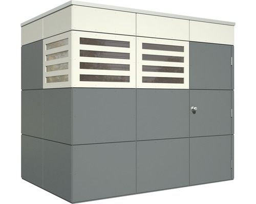 Gartenschrank mit Tür und Lüftungsgittern