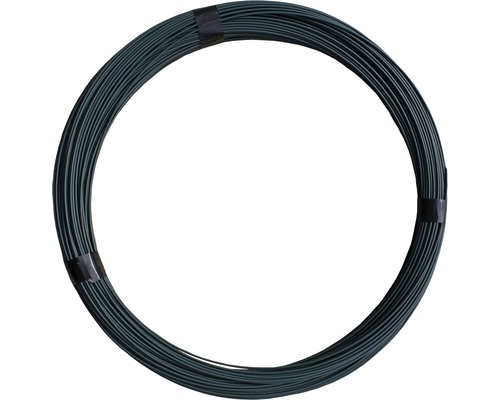 Spanndraht PVC 3,1 mm 55 m grün Drahtrolle zur Verwendung im Garten