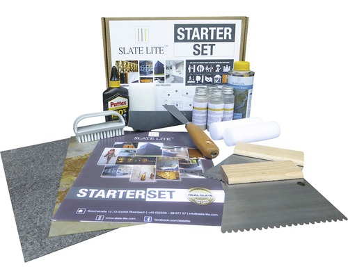 Starter-Set Slate-Lite für Schieferplatten 10x10x10 mm Starter-Set Slate-Lite für Schieferplatten 10x10x10 mm