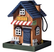 Vogelhaus im Café-Design mit Aufhängung