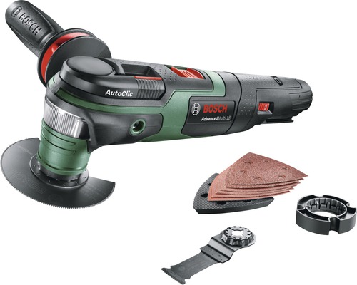 Bosch AdvancedMulti 18 Akku-Multifunktionswerkzeug mit Zubehör