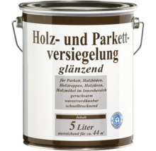 Holz- und Parkettversiegelung, glänzend, Inhalt 5 Liter