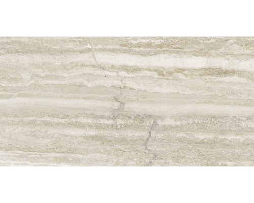 Travertin Natursteinfliese mit horizontaler Maserung