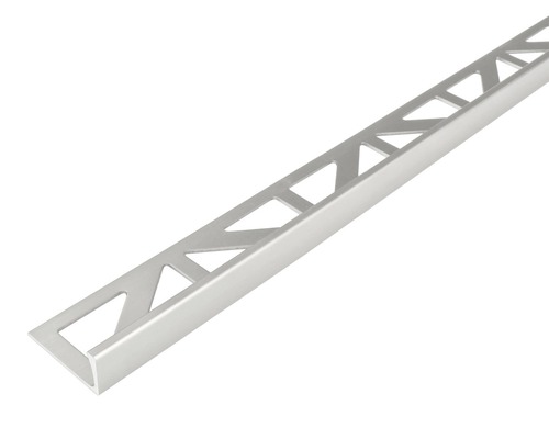Winkel-Abschlussprofil Dural Durosol DSA 80 aluminium natur 300 cm Fliesenprofil aus Aluminium mit dreieckigen Aussparungen
