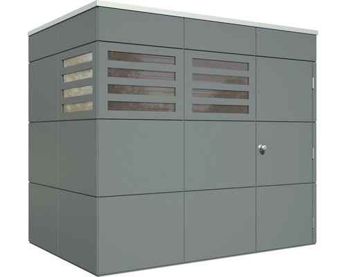 Gartenschrank aus Metall mit Belüftung