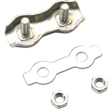 Drahtseilklemme mit Schrauben und Muttern
