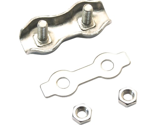 Drahtseilklemme mit Schrauben und Muttern