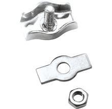 Drahtseilklemme aus Stahl mit Mutter und Schraube