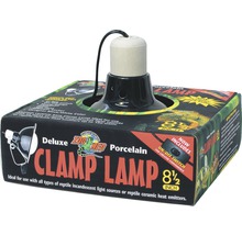 Deluxe Klemmlampe aus Porzellan mit Schalter für Reptilien