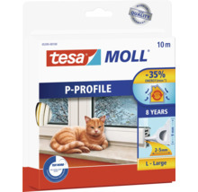 Tesa Moll Dichtungsband P-Profil zur Fensterabdichtung, 10 Meter, Größe L