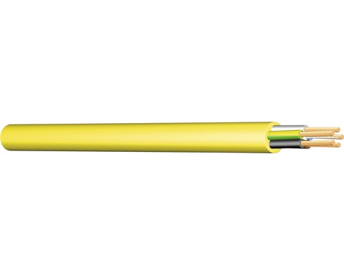 PVC Baustellenkabel XYMM 5x2,5 gelb