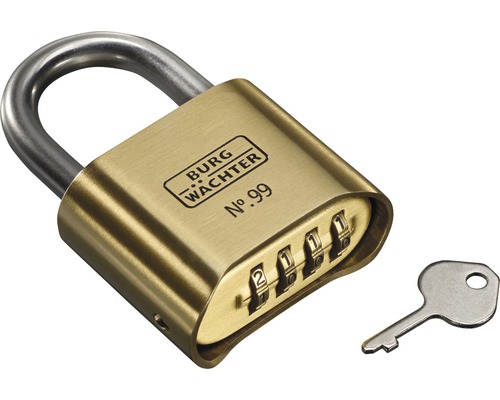 Burg Wächter Zahlenschloss mit Schlüssel