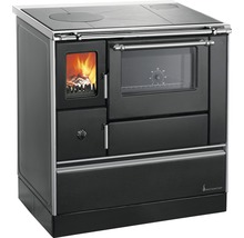 Holzherd mit Kochfeld und Backofen