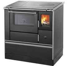 Holzherd mit Backofen und Kochfeld