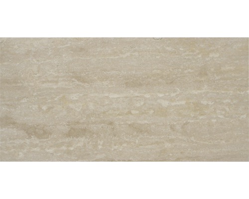 Naturstein Bodenfliese Travertin 61,0x30,5 cm beige glänzend Naturstein Bodenfliese Travertin 61,0x30,5 cm beige glänzend